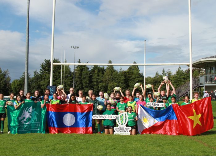 CHILDFUND PASS IT BACK AND THE WOMEN’S RUGBY WORLD CUP 2017,   BELFAST, NORTHERN IRELAND